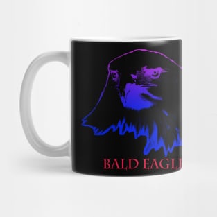 the bald head of the american eagle is blue Mug